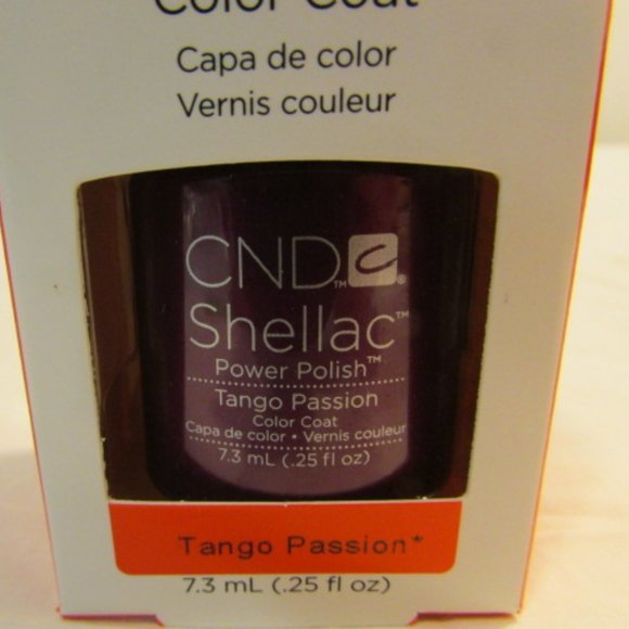 CND Shellac Brand Power Polish Color Coat “Tango Passion” .25 oz - Picture 1 of 5
